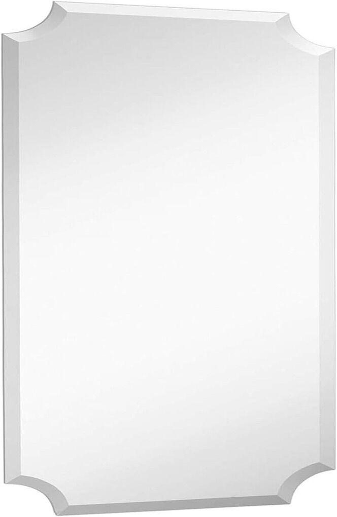 Hamilton Hills 24x36 Scalloped Frameless Mirror