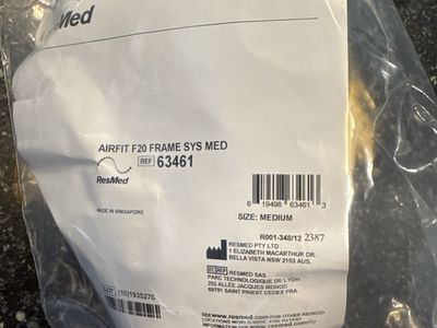 ResMed AirFit F20 Frame System Medium no headgear frame only as pictured