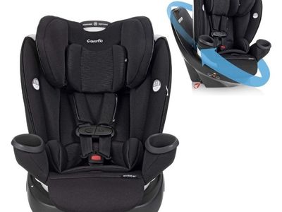 Clean! Evenflo Gold Revolve360 Rotational Car Seat All-in-One 4-120lbs Rotating Convertible Swivel