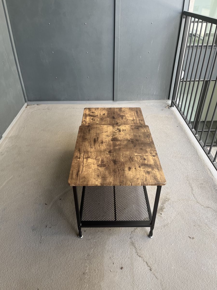 2-Tier Rustic Coffee Table