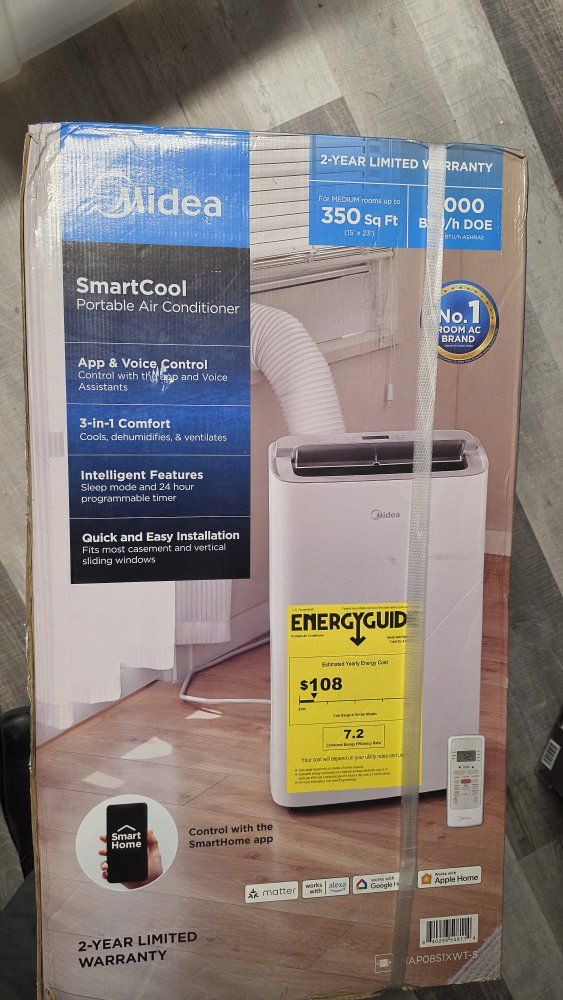 New Midea SmartCool Portable Air Conditioner – Never Opened