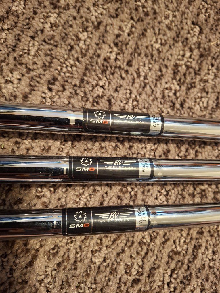 Titleist Vokey SM6 Wedge Flex Steel Golf Club Shafts (Set of 3)