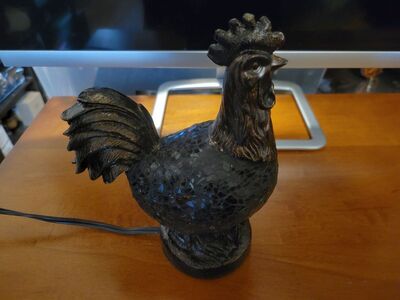 Mosiac Glass Vintage Chicken/ Rooster Night Light.