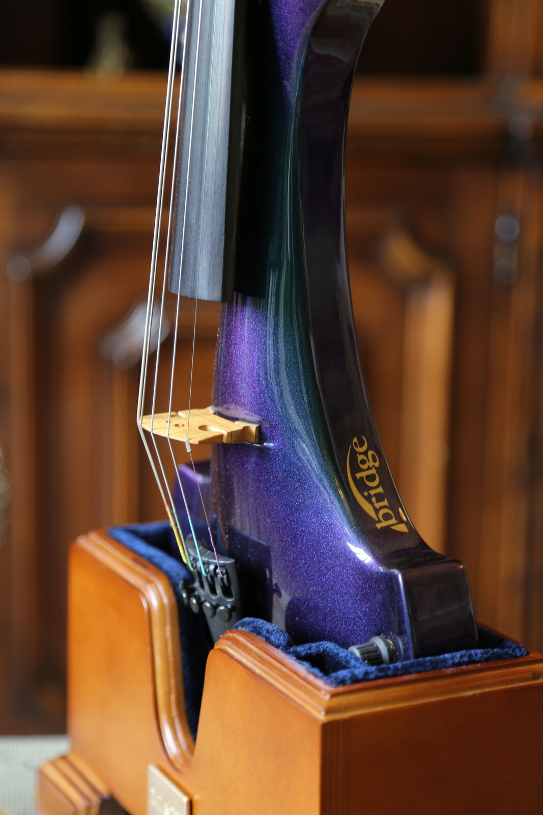 Bridge Lyra EV5-PUR/GRN 5 String Electric Violin