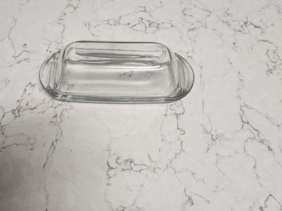 butter dish matches with platter and gravy bowl