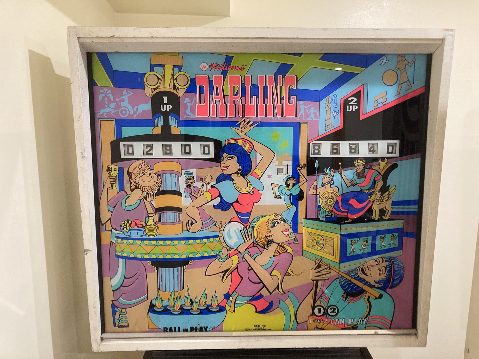 Vintage 1973 Williams Darling Pinball Machine
