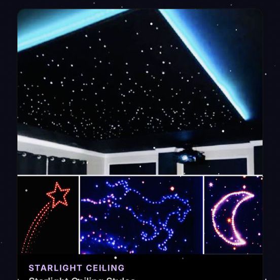 Fiber Optic Starlight Ceiling