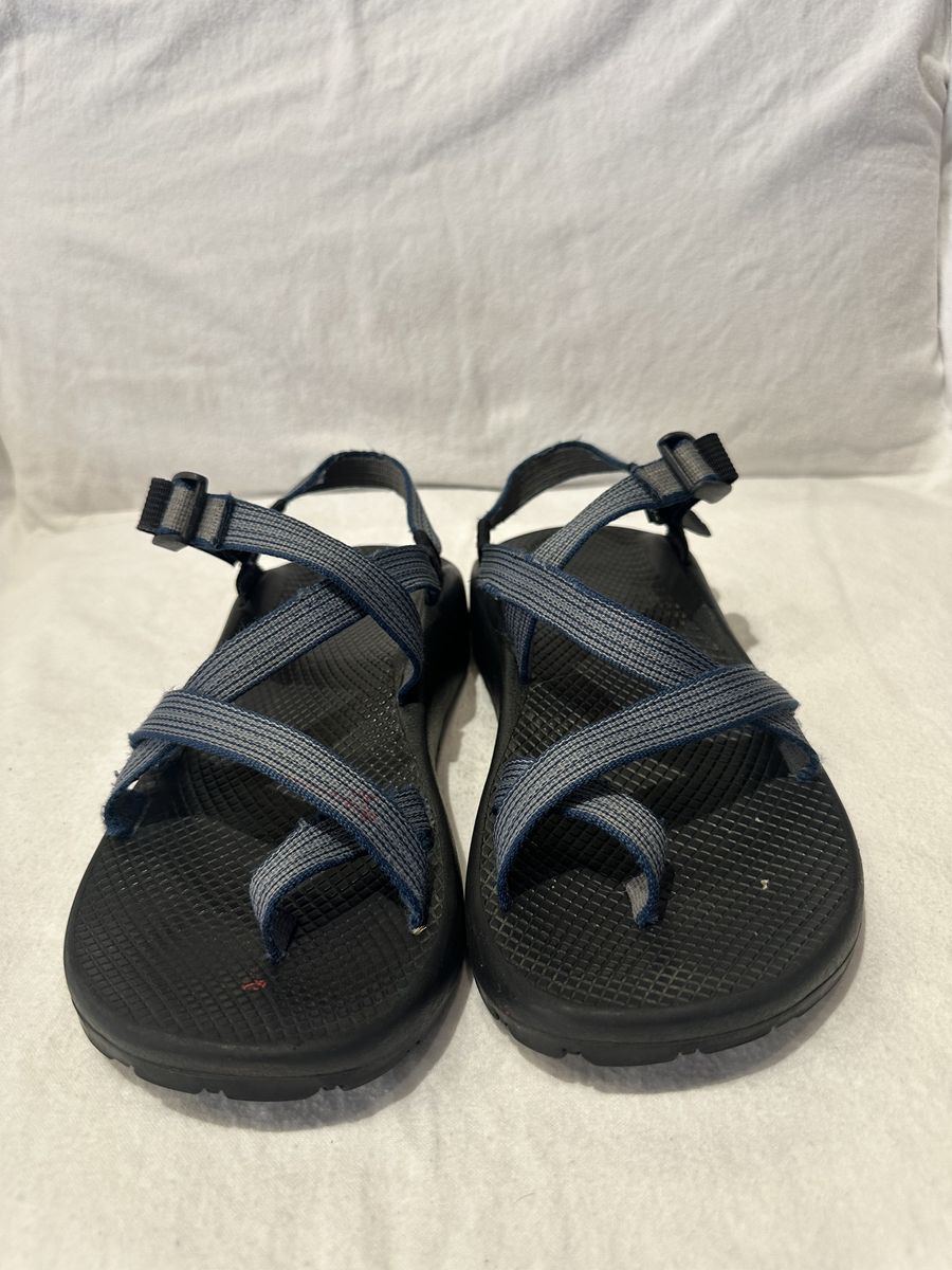 Chaco Men’s Size 9 Blue Striped, Hiking Sandals