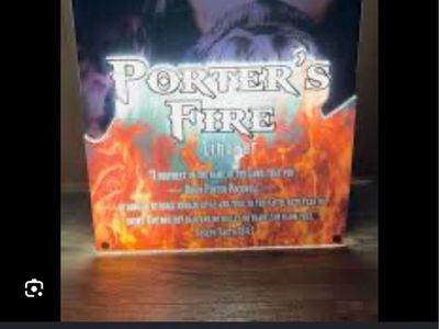 Porter's Fire Liqueur LED Sign - New in Box (75.5x54.5x10.5 cm, 9.5 kg)