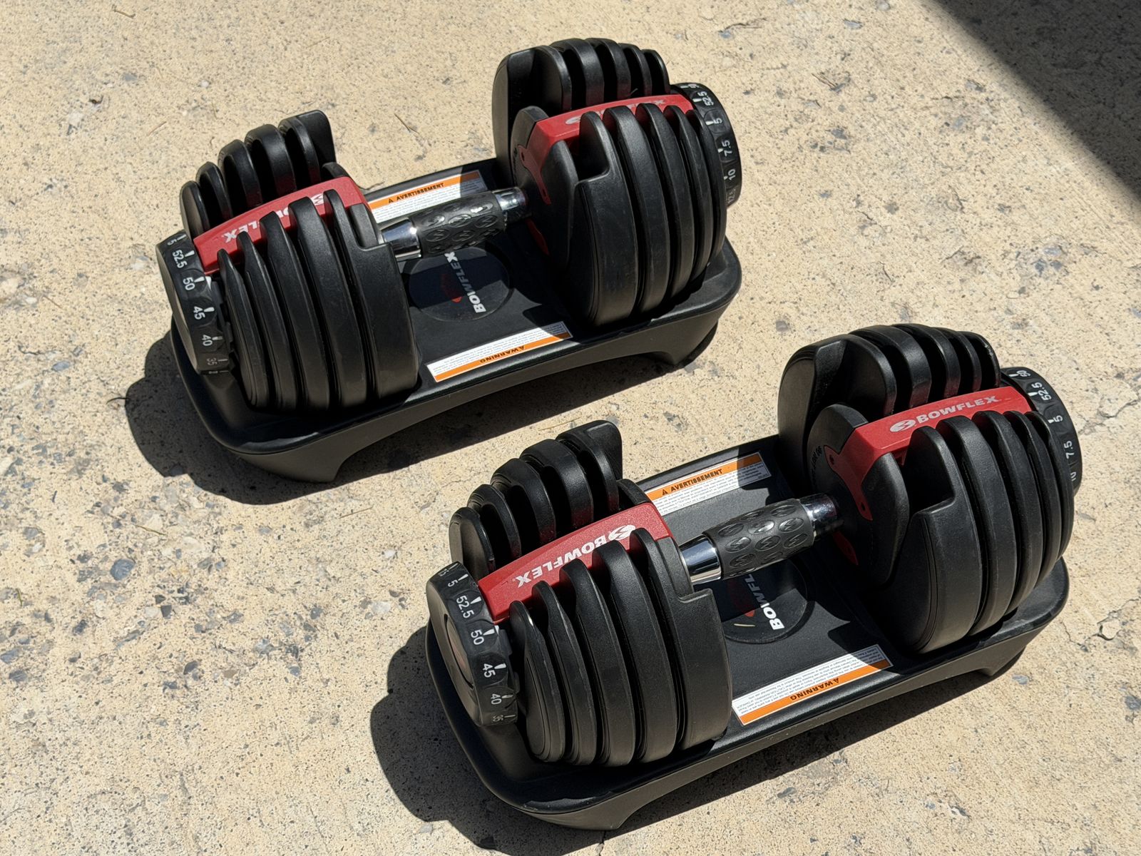 Bowflex Adjustable Dumbbells. New/Unused without packaging