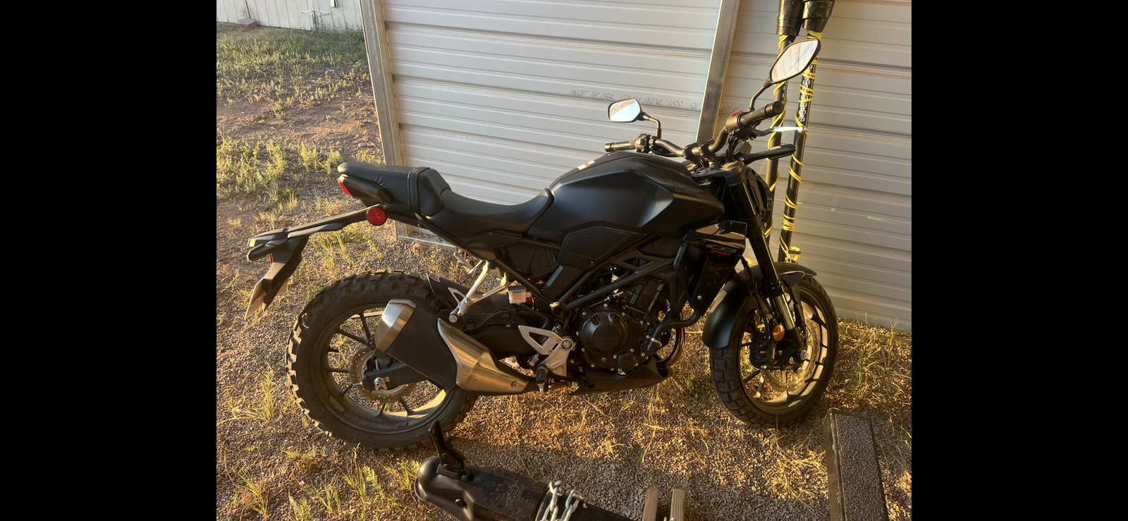 2025 Honda CB300R Motorcycle - Like New, 165 Miles, Street & Off-Road Tires