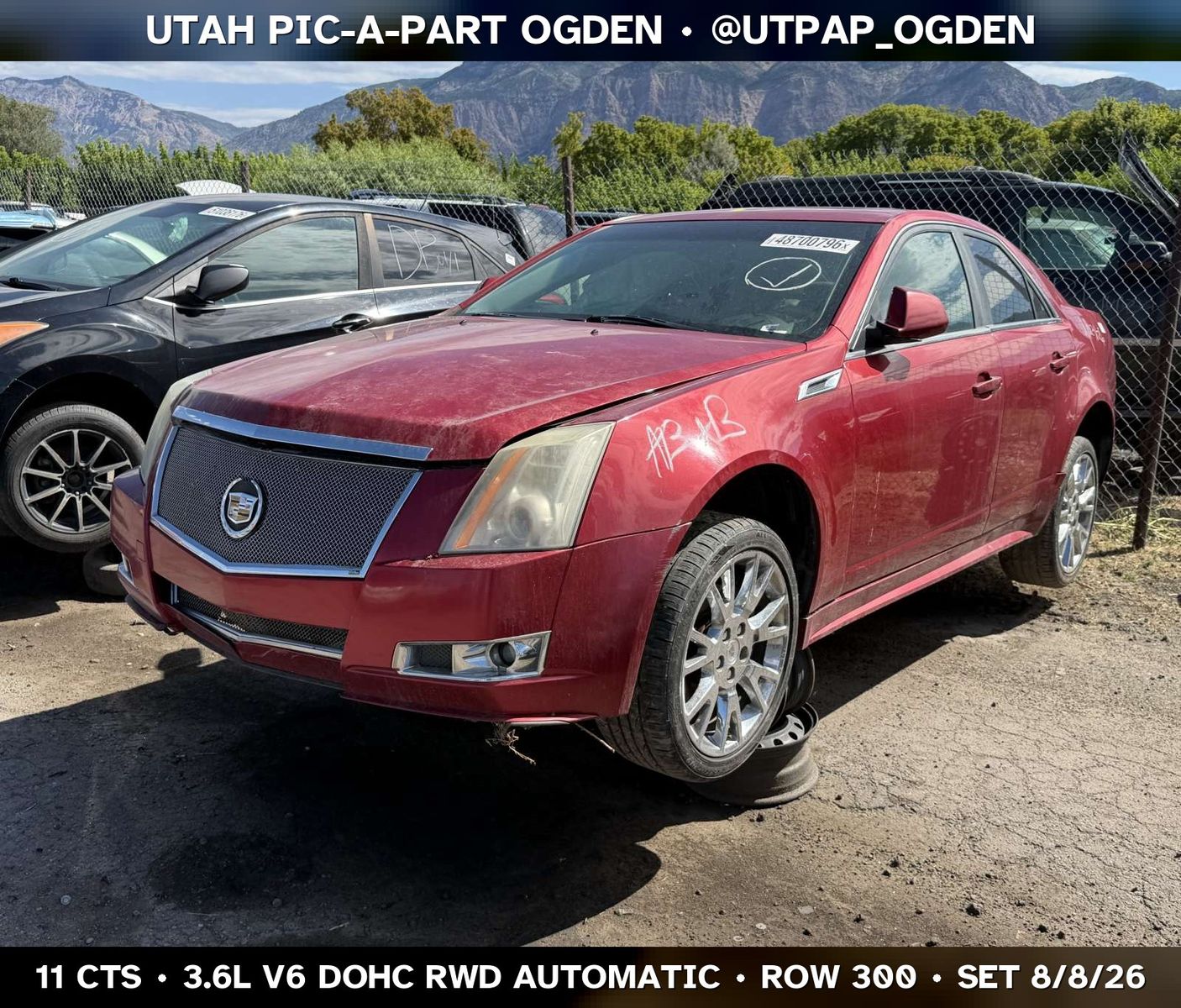 New Arrival - 2011 Cadillac CTS Parts - UTPAP Ogden