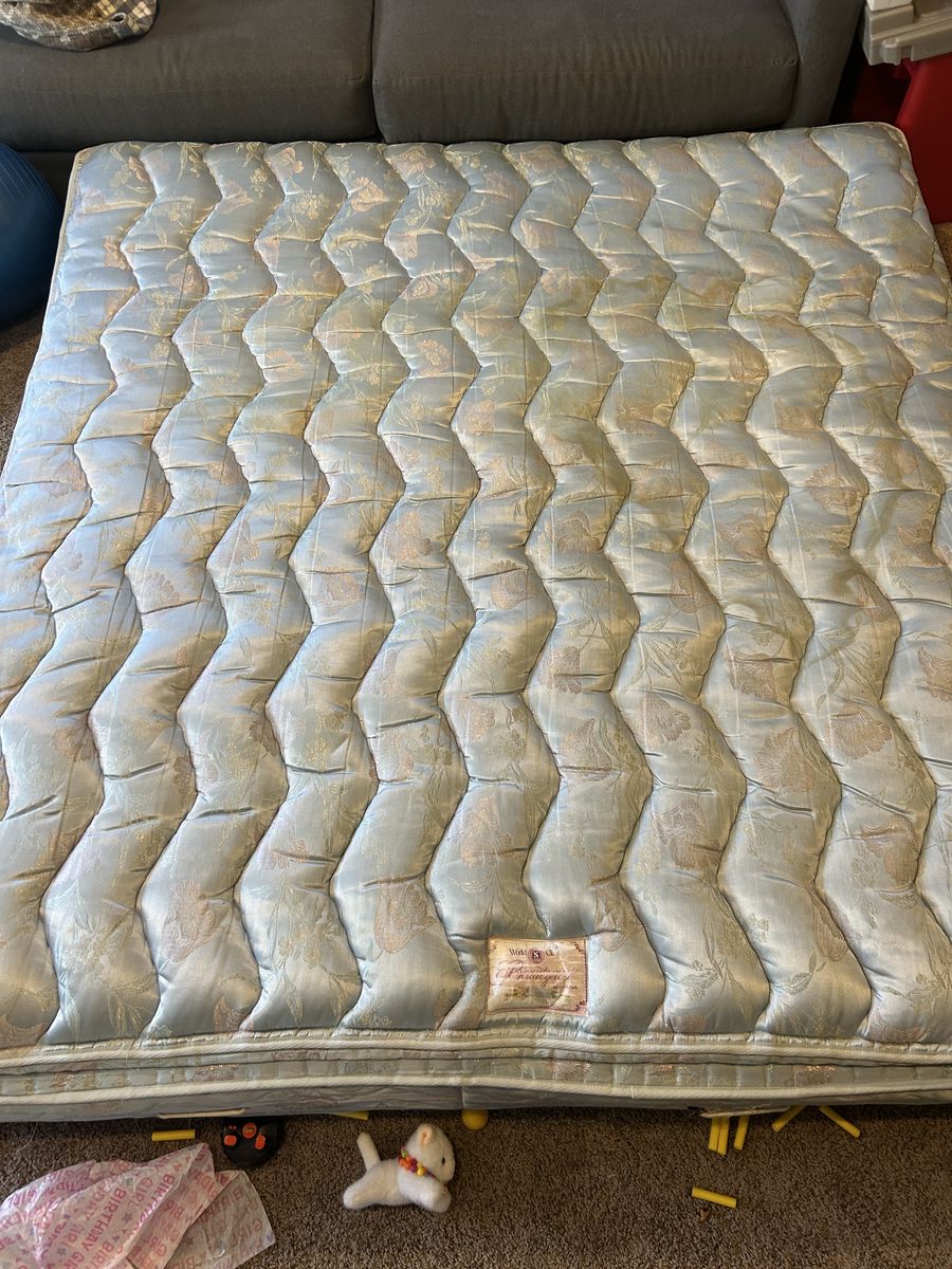 FREE king mattress, box springs and frame