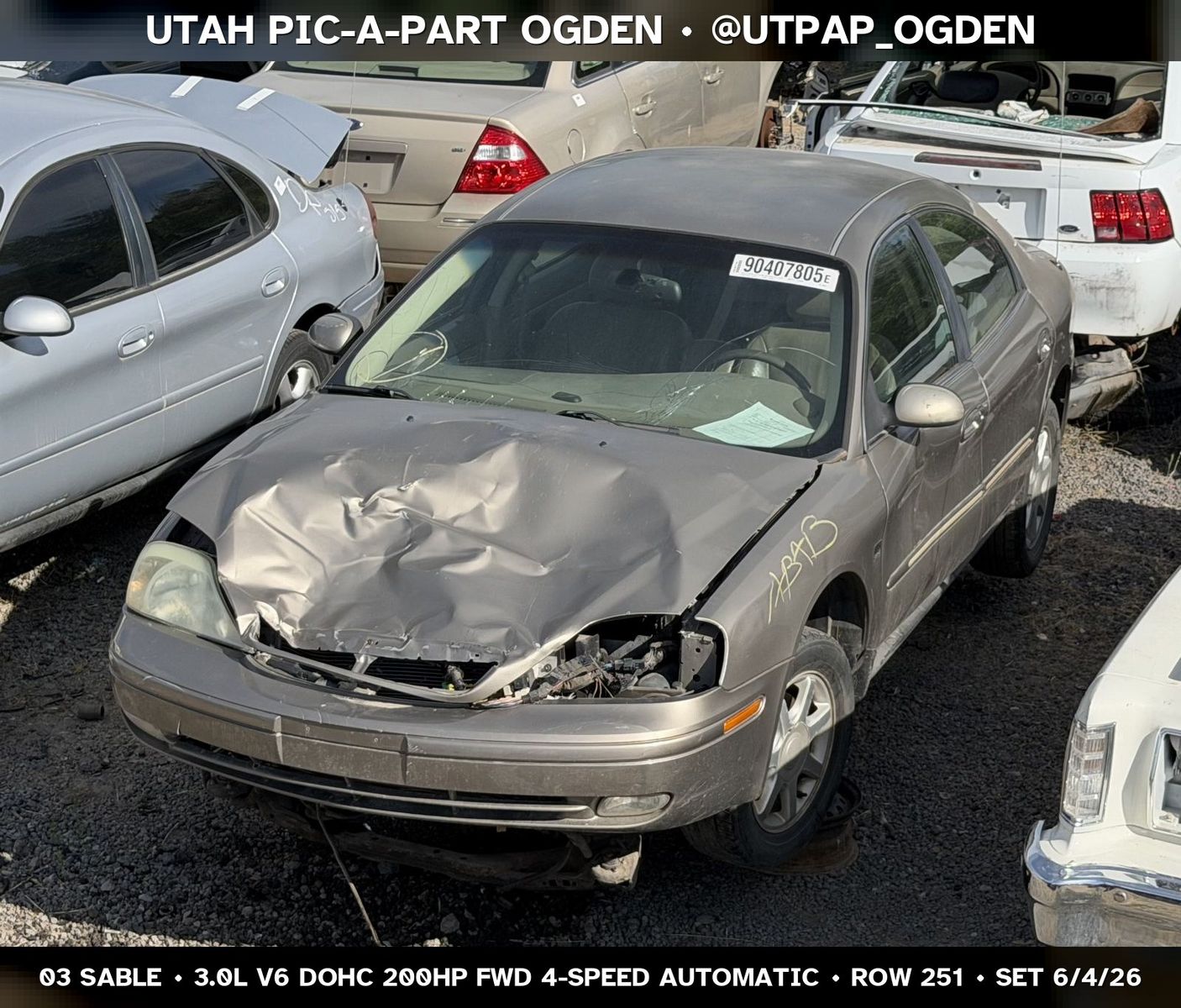 2003 Mercury Sable Parts - UTPAP Ogden