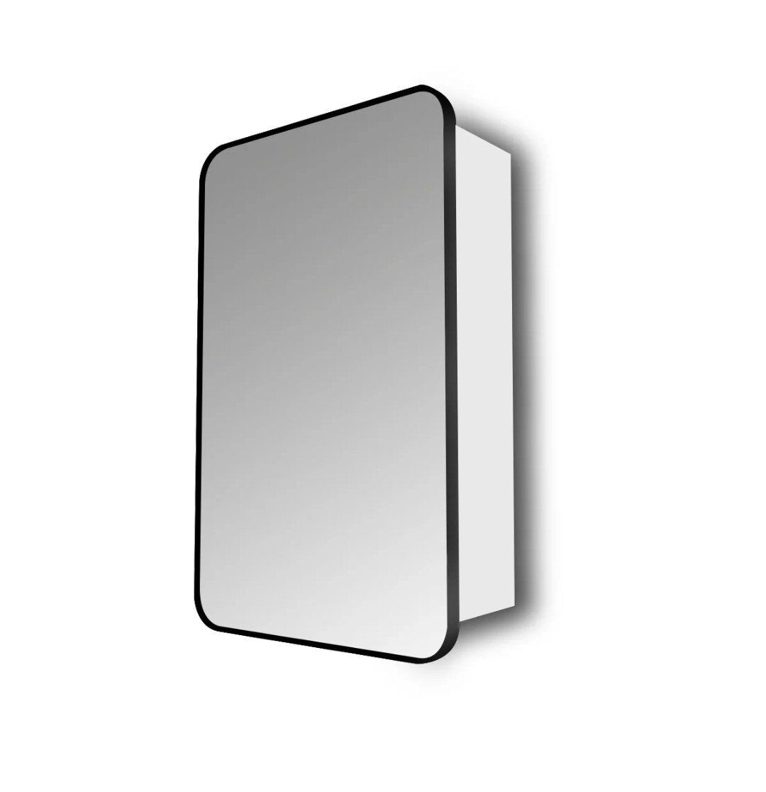 2 Medicine Cabinets Matte Black NEW