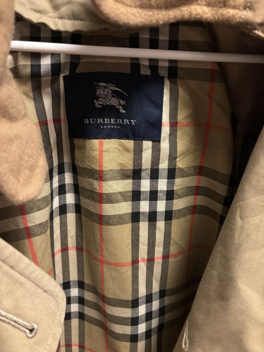 Men’s tall Burberry trenchcoat $175