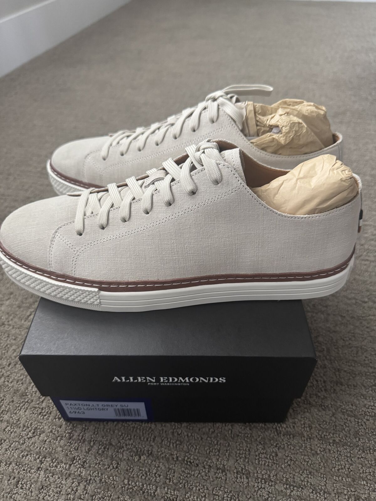 Brand New - Allen Edmonds Paxton - size 11.5 Grey