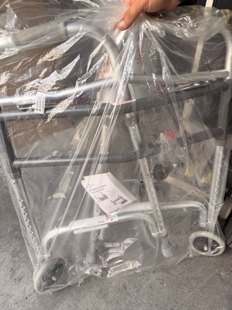 Nova Folding Walker with Front Wheels – New