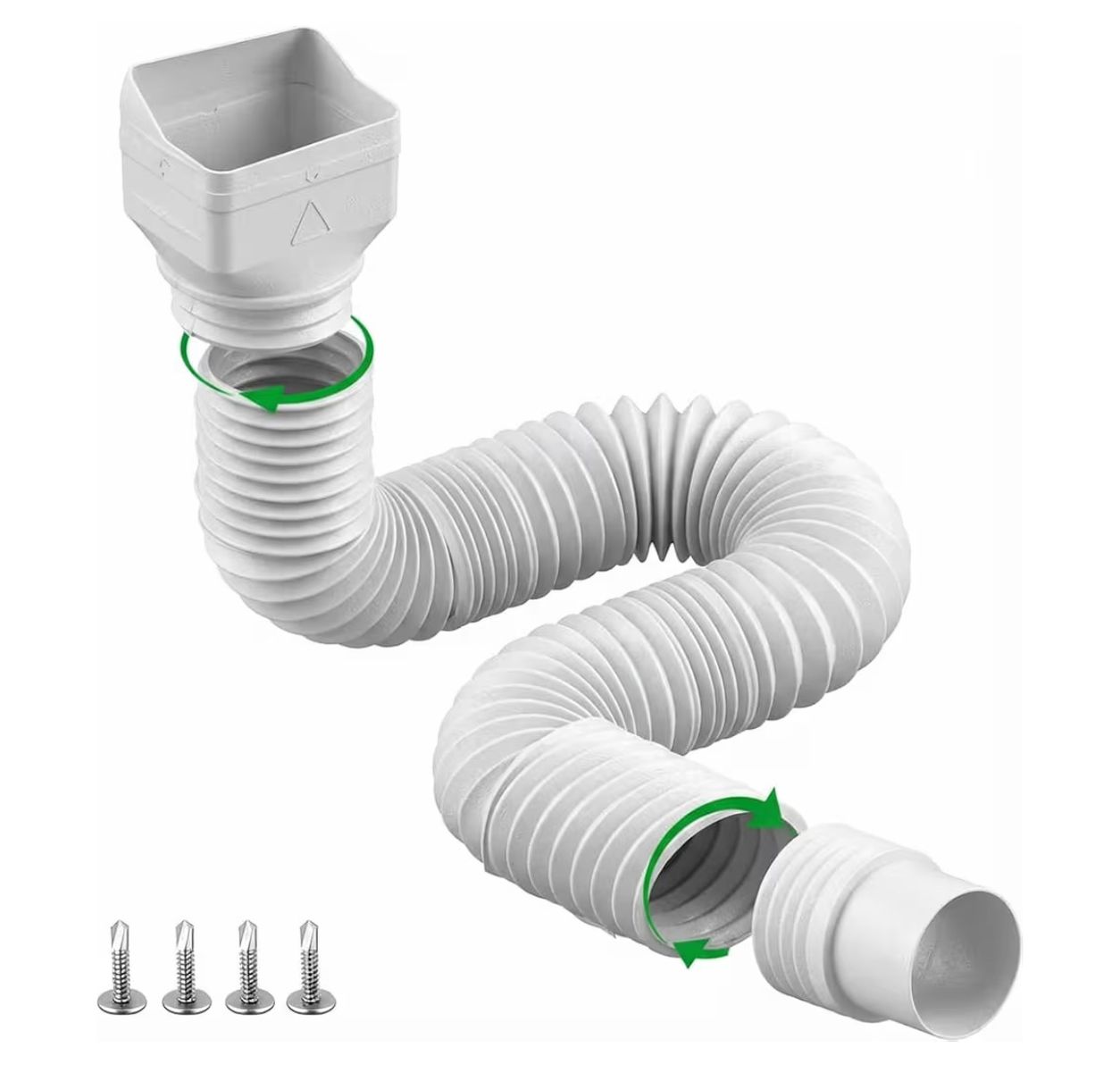 Flexible Rain Gutter Downspout Extension