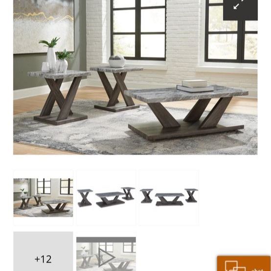 New Ashley Marble Top Tables
