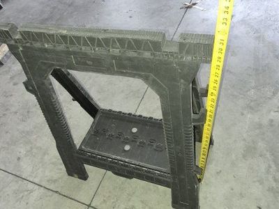 Stanley Folding Plastic Sawhorses (Pair) - 31 Inch Height