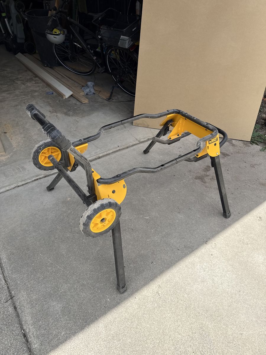 DEWALT Rolling Table Saw Stand with Wheels - Heavy-Duty Portable Workstation