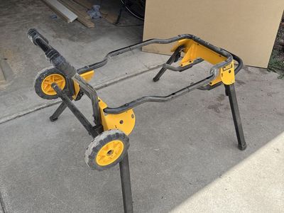 DEWALT Rolling Table Saw Stand with Wheels - Heavy-Duty Portable Workstation