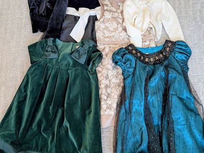 Girls Size 6–7 Brand-Name Dress & Cardigan Collection