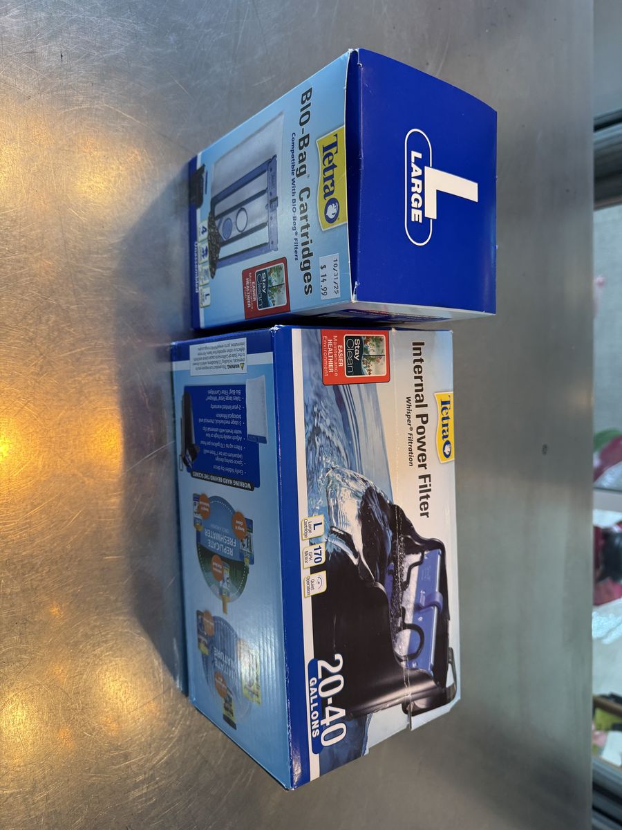 20-40 Gallon Aquarium Filter, plus internal 30 Gallon Filter