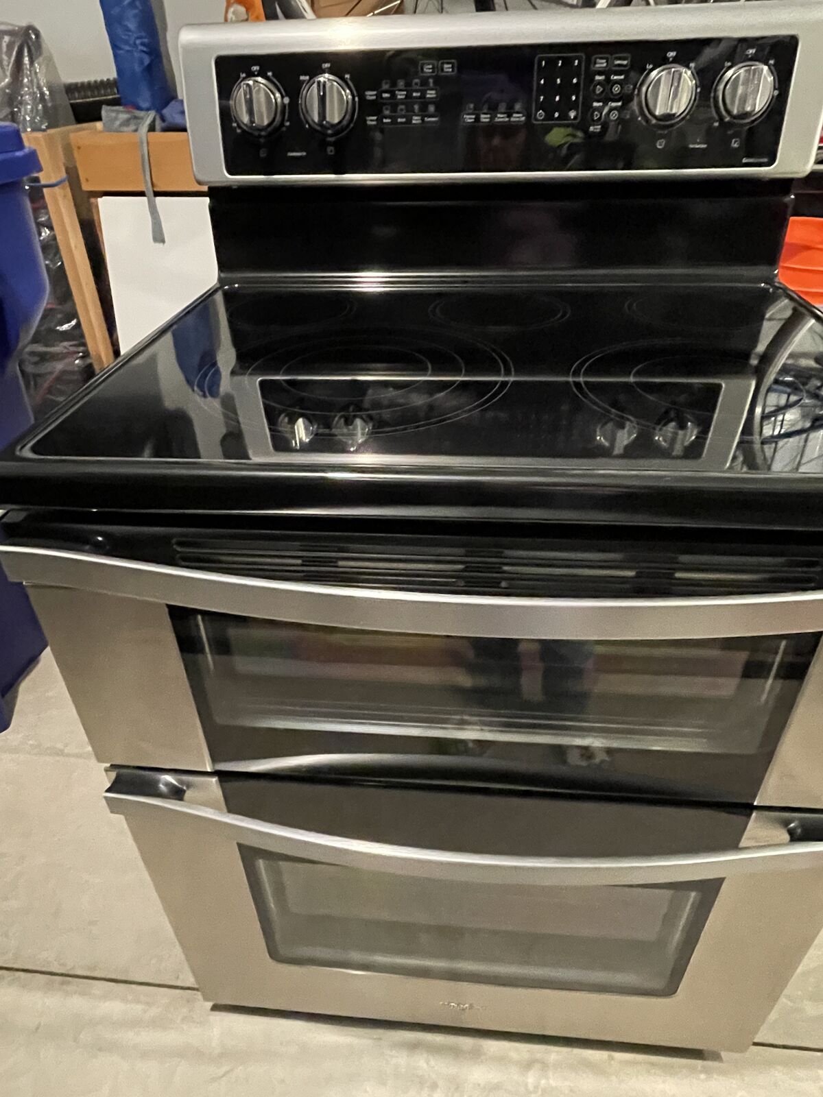 Whirlpool 5 burner electric double oven