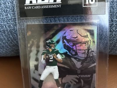 2021 Panini Rookie RCA Zach Wilson New York Jets Rookie Football Card Graded 10 BYU COUGARS