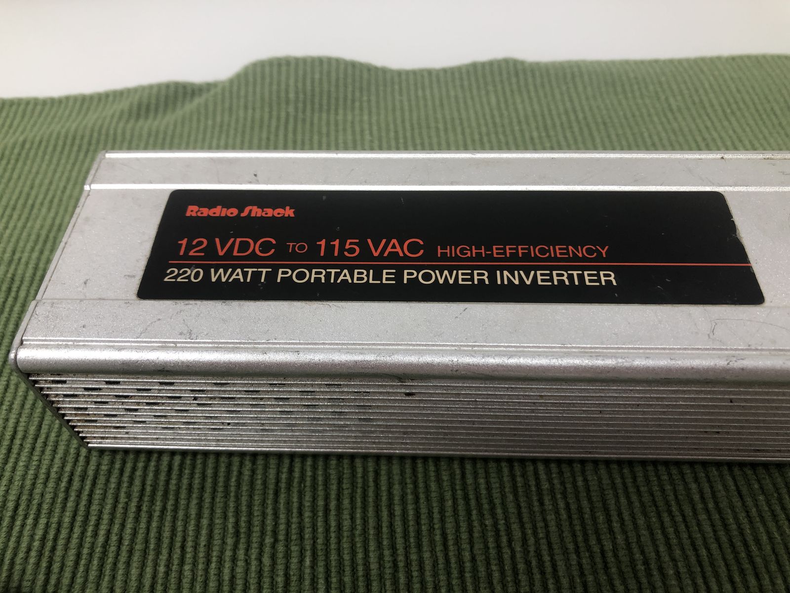 Vintage RadioShack 220W Portable Power Inverter (12V DC to 115V AC)