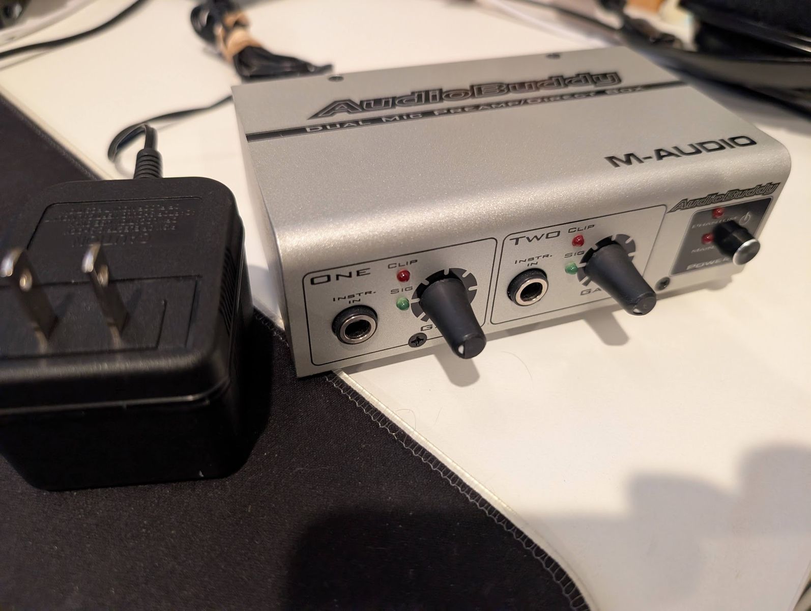 M-Audio Audio Buddy 2 Channel Dual Microphone Preamp/DI Box