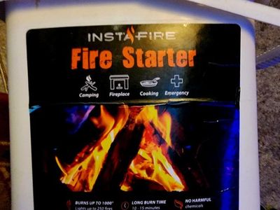 InstaFire Fire Starter 6 lbs Bucket Emergency Camping Fireplace