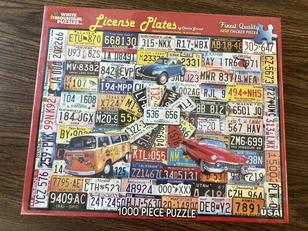 License Plates Puzzle 1000 Piece
