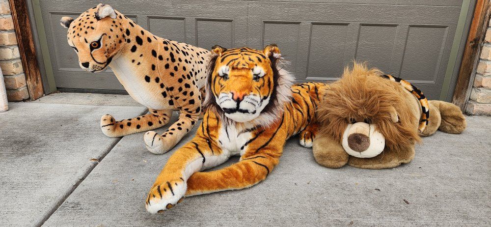 Set of Three (3) JUMBO Safari Animals