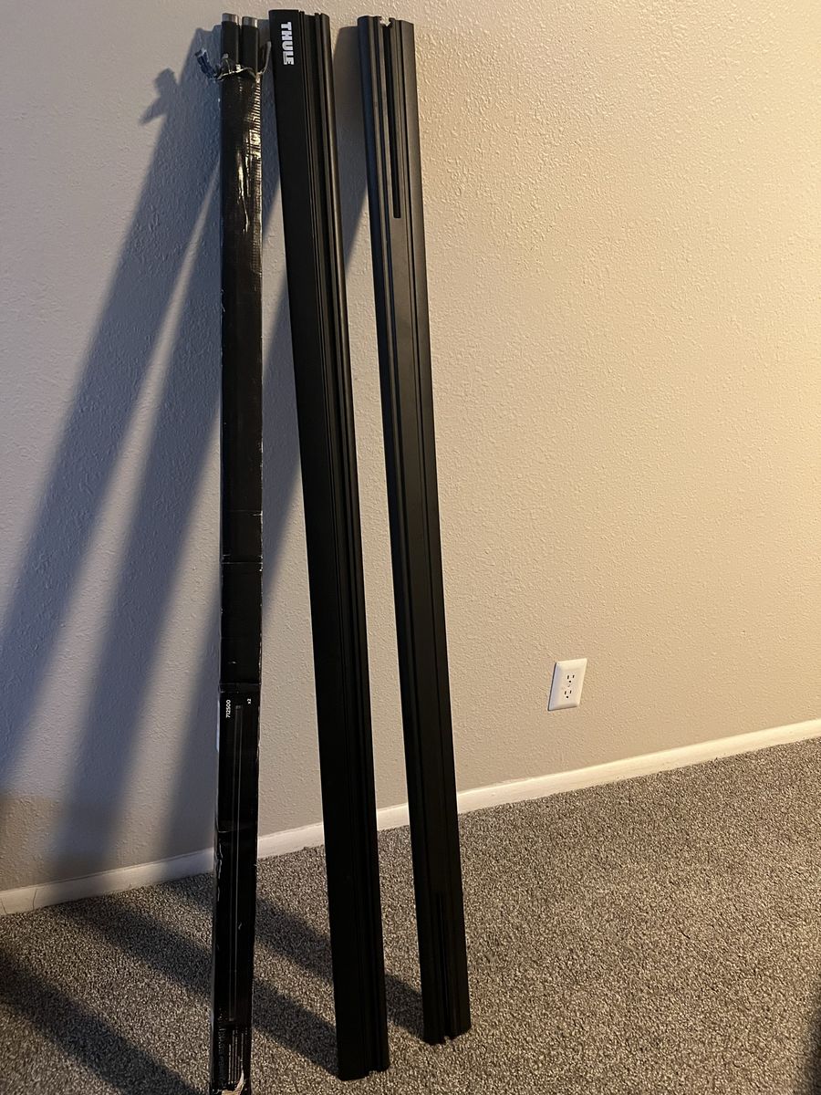 Thule SquareBar Evo 150 Black Steel Roof Rack Crossbars 60-inch (New, Box Damaged)