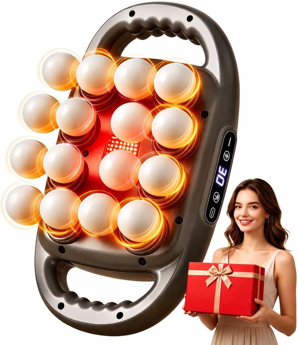 NEW 16 Head Massage Gun Deep Tissue, Back Massager for Pain Relief, 9 Modes & 9 Levels, Portable Percussion Handheld