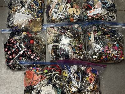 40+ Pounds of Costume Jewelry - Vintage / Used / New