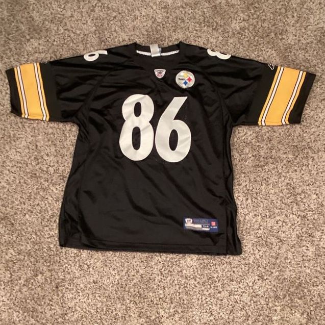 Pittsburgh Steelers Hines Ward 86 NFL Football Jersey Black Size 54