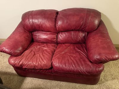 Red Loveseat