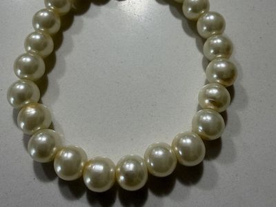 Faux Pearl Beaded Stretch Bracelet