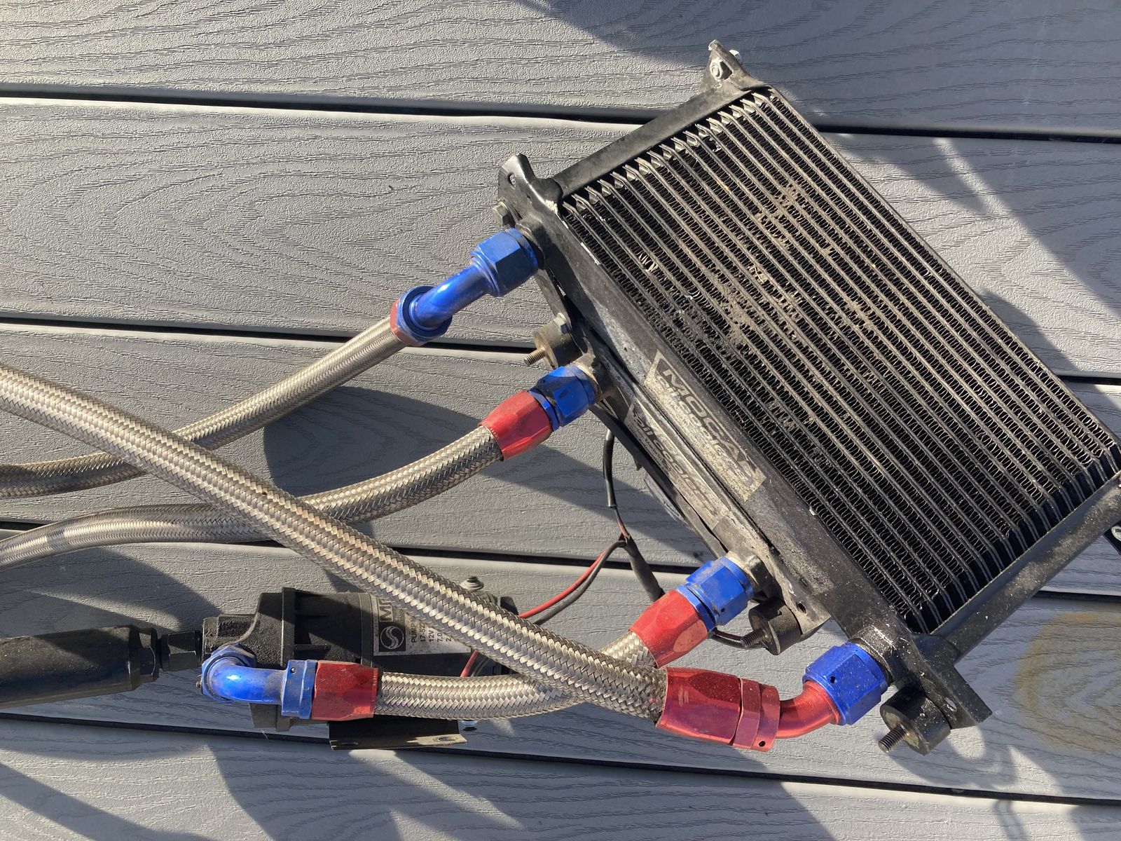 986 Porsche Boxter external engine oil cooler