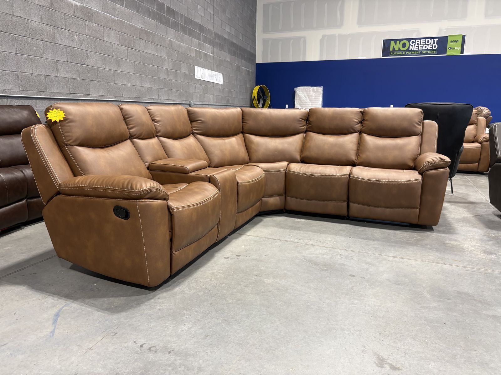 Brand new recliner sectional couch!