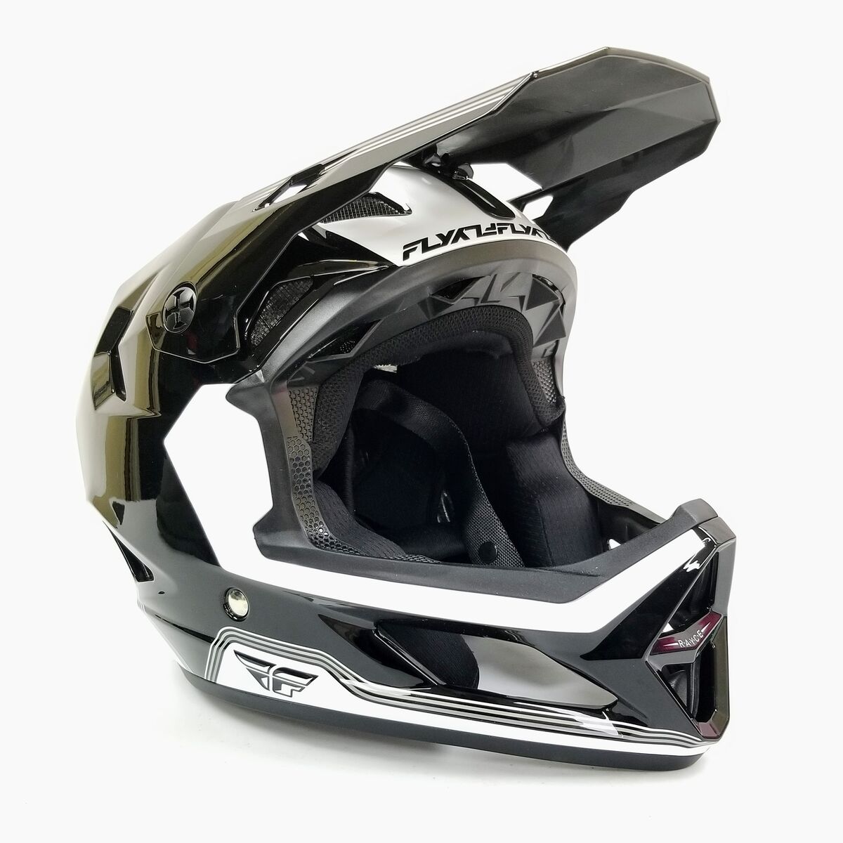 Fly Racing Rayce MTB/BMX Bicycle Helmet (Black/White, X-Small) (73-3620XS-L-R1-S4)