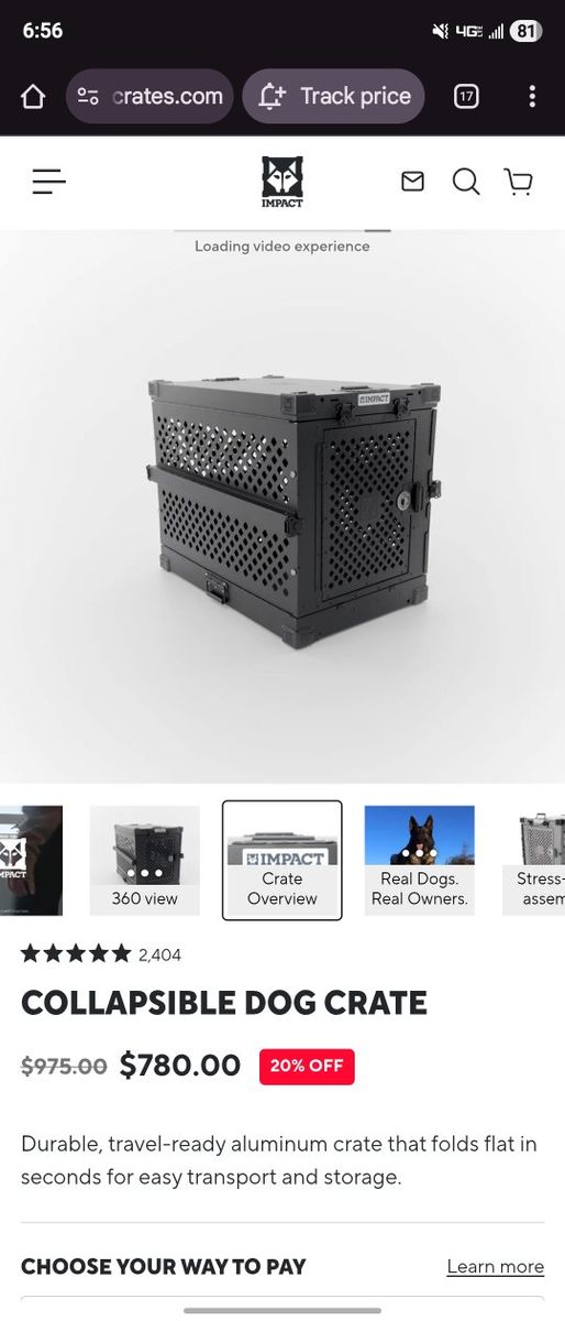 Impact dog crate Large