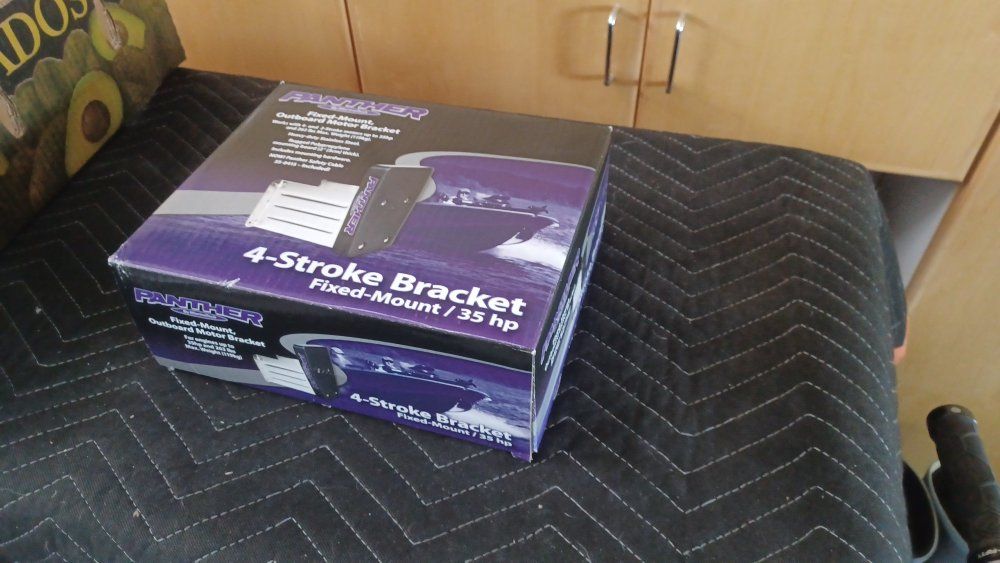 Panther Marine Outboard Motor Bracket - Stainless Steel - Fixed 35HP