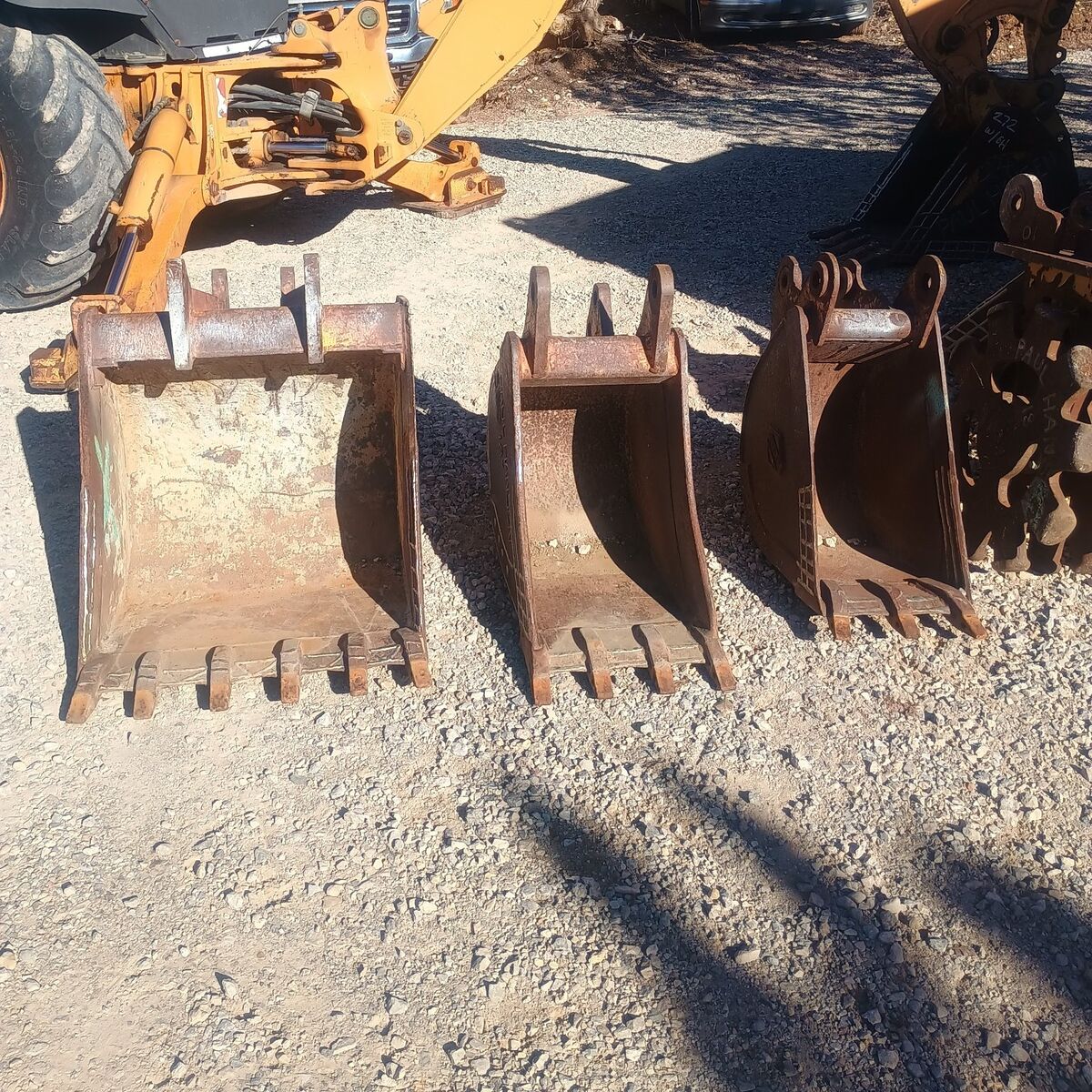 Case 580 backhoe buckets