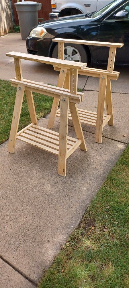 Birch Trestle. Saw Horse
