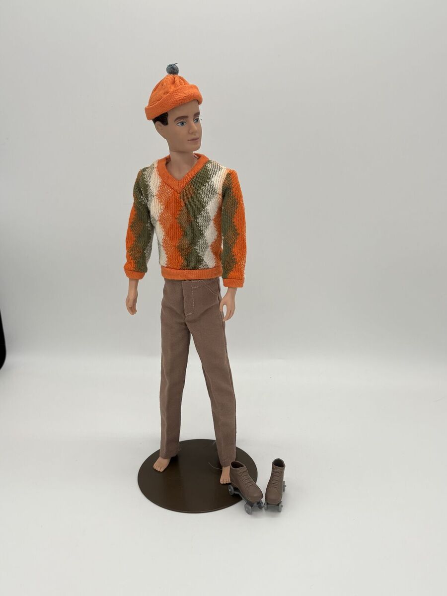Ken 1960 Flocked Hair Doll in 1965 Roller Skate Date Outfit